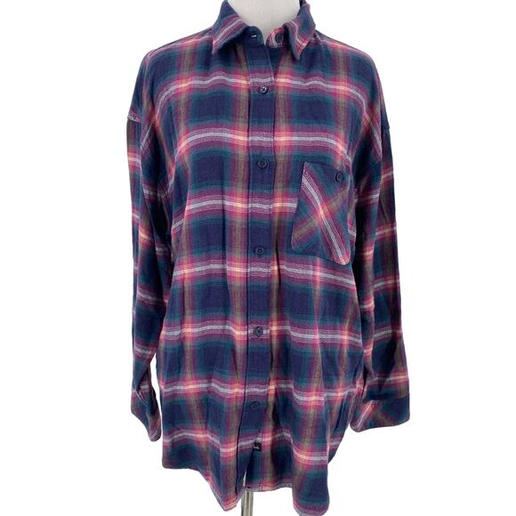 Rails Women's Plaid Rayon Jackson Button Up Shirt Size Medium - Picture 1 of 8